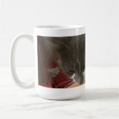 Katze in der Schachtel Kaffeetasse (Links)