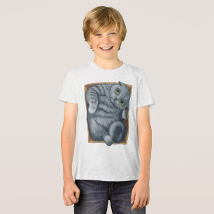 Katze in der Schachtel Tri-Blend Shirt