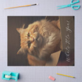 Katze in der Schuhschachtel - sarkastische Katze Seidenpapier (Basteln)