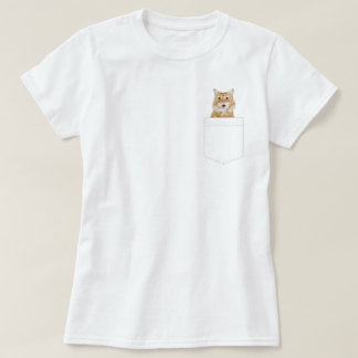 Katze in der Tasche | Benutzerdefiniertes Haustier T-Shirt