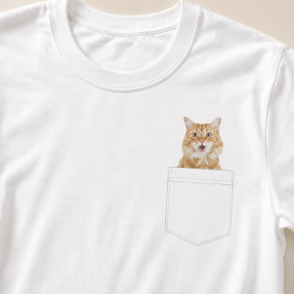 Katze in der Tasche | Benutzerdefiniertes Haustier T-Shirt