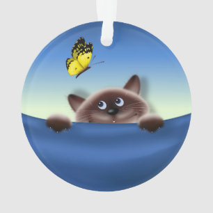 Katze in der Tasche Ornament