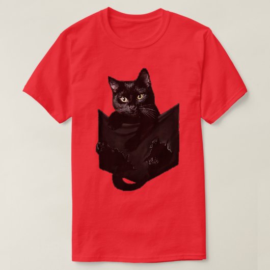 Katze in der Tasche T-Shirt (Design vorne)