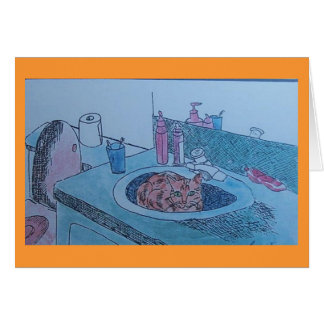 Katze in der Wanne