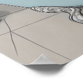 Katze in der Wanne Poster (Ecke)