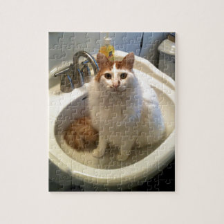 Katze in der Wanne Puzzle