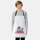 Katze in der Yoga-Fitness Schürze (Getragen)