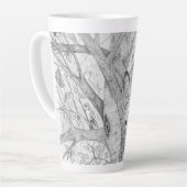 Katze in einem Baum Milchtasse (Linke Ecke)