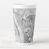 Katze in einem Baum Milchtasse (Vorderseite)