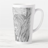 Katze in einem Baum Milchtasse (Rechts)