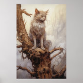 Katze in einem Baum Poster (Vorne)