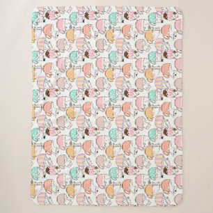 Katze in einem Cup Muster Design 01 w Sherpadecke