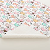 Katze in einem Cup Muster Design 01 w Sherpadecke (3/4)