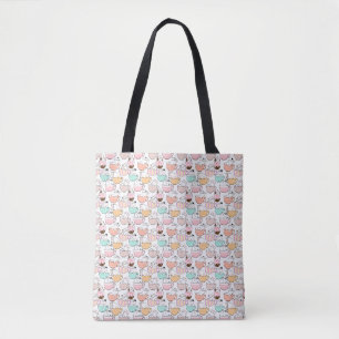 Katze in einem Cup Muster Design 01 w Tasche