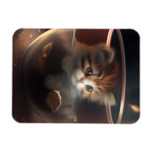 Katze in einem durchsichtigen, flexiblen Foto-Magn Magnet (Horizontal)