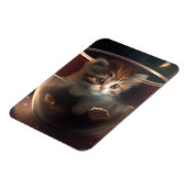 Katze in einem durchsichtigen, flexiblen Foto-Magn Magnet (Linke Seite)
