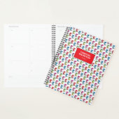 Katze in einem farbenfrohen Hutmuster Planer (Anzeige)