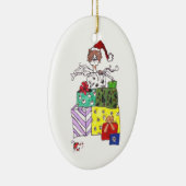 Katze in einem Kasten Keramikornament (Rechts)