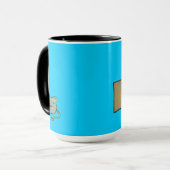 Katze in einem Kasten Tasse (Vorderseite Links)