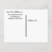 Katze in einem Kasten "Wir bewegen uns" Neue Adres Ankündigungspostkarte (Rückseite)