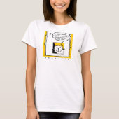 Katze in einem Katzen-Flap. Cat Owner oder Cat Lov T-Shirt (Vorderseite)