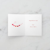 Katze in einem Korb - Valentinkarte Karte (Innenseite)