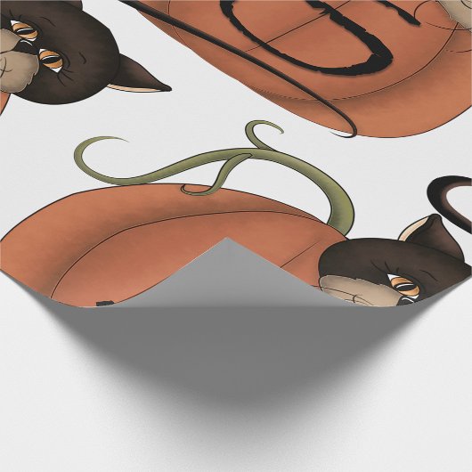 Katze in einem Kürbis Geschenkpapier