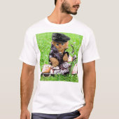 Katze in einem Motorrad T-Shirt (Vorderseite)