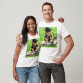 Katze in einem Motorrad T-Shirt (Unisex)