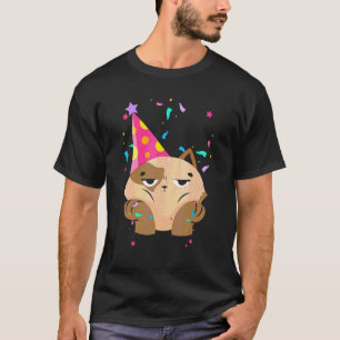 Katze in einem Partyhut Besitzer von Kätzchen T-Shirt