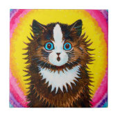 Katze in einem Regenbogen, Louis Wain Fliese (Vorderseite)