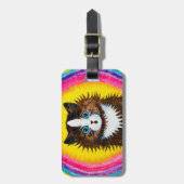 Katze in einem Regenbogen, Louis Wain Gepäckanhänger (Vorderseite vertikal)