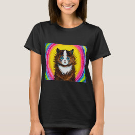 Katze in einem Regenbogen, Louis Wain T-Shirt