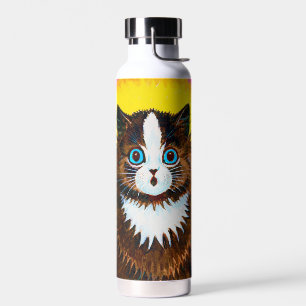 Katze in einem Regenbogen, Louis Wain Trinkflasche