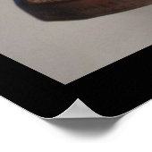 Katze in einem Vogelkäfig-Poster Poster (Ecke)