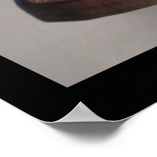 Katze in einem Vogelkäfig-Poster Poster (Ecke)