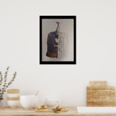 Katze in einem Vogelkäfig-Poster Poster (Küche)