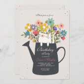 Katze in einem Wasserbecken kann einladen Einladung (Vorne/Hinten)