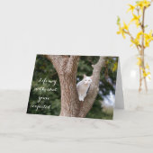 Katze in einer Baumnotecard Karte (Gelbe Blume)