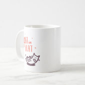 Katze in einer Ebene Kaffeetasse (Vorderseite Links)