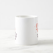 Katze in einer Ebene Kaffeetasse (Mittel)