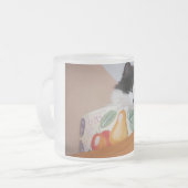 Katze in einer Fruchtschale Mattglastasse (Vorderseite Links)