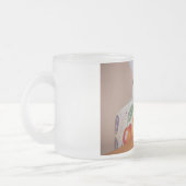 Katze in einer Fruchtschale Mattglastasse (Links)