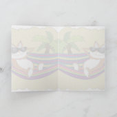 Katze in einer Hammock-Grafikkarte Karte (Innenseite)