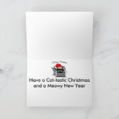 Katze in einer Kiste lustige Weihnachten (Innenseite)