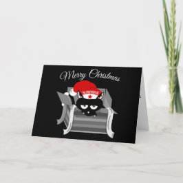 Katze in einer Kiste lustige Weihnachten