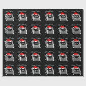 Katze in einer Kiste lustige Weihnachten Geschenkpapier (Flach)