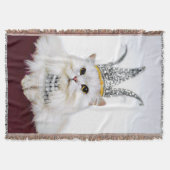 Katze in einer Krone Decke (Vorderseite)