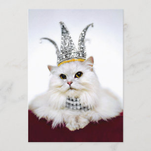 Katze in einer Krone Einladung