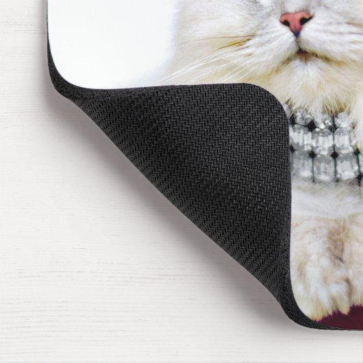Katze in einer Krone Mousepad (Ecke)